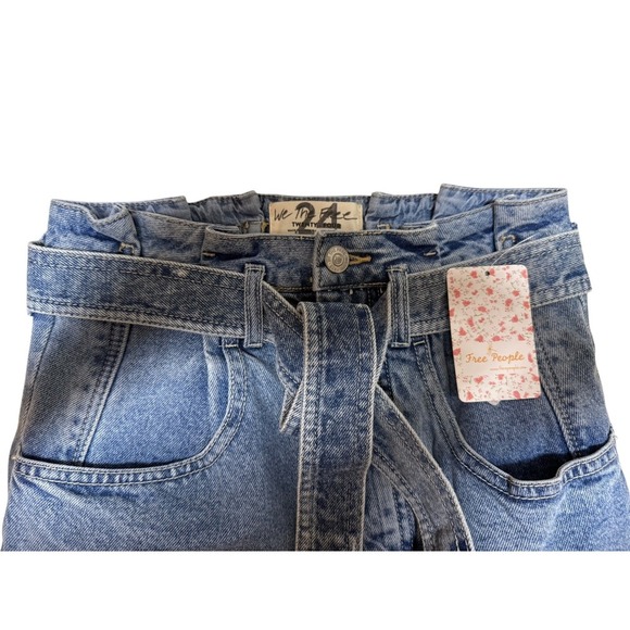 Free People East of Eden Denim Mini Skirt – Size 24 - Picture 5 of 8